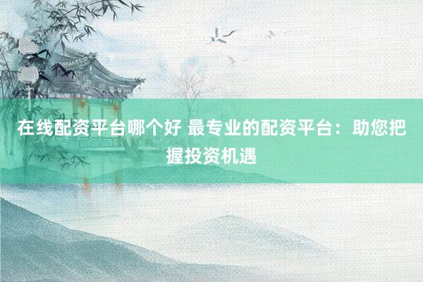在线配资平台哪个好 最专业的配资平台：助您把握投资机遇